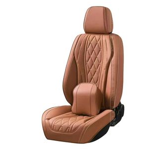 Housse de siège de voiture universelle toutes saisons de haute qualité, ensemble complet de 10 pièces, design sportif, couverture complète, ventilée, respirante, en cuir - Product Image 1