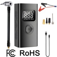 Compresseur d'air pour voiture, démarreur de batterie et gonfleur tout-en-un, manomètre de pression des pneus, gonfleur, batterie au lithium, démarreur de voiture, alimentation