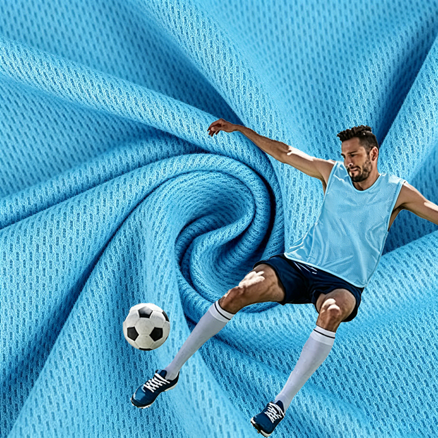 OEM Soft Mesh Breathable Stretch Plain Sportswear Swimwear & Lingerie Athletic Wicking Jersey Fabric