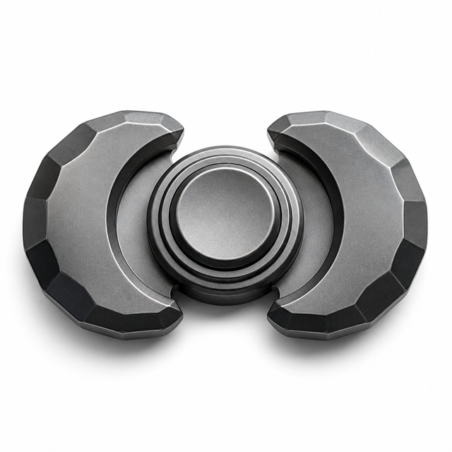 Metal 3 in 1 Spinner Fidget Multifunctional Relief Stress Slider for Adult ADHD Haptic Slide Clicker EDC Gear Personalized Gift