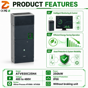 Variador de Frecuencia Original ATV930C25N4, 250kW 400HP 380-480V, Automatización de Procesos Industriales, Frecuencia ATV930C25N4 - Product Image 2