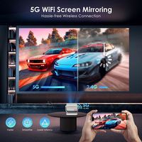 Mini projecteur portable 4K Android double WiFi projecteurs Full Hd extérieur LED film Smart Tv Home cinéma jeu vidéo Proyector