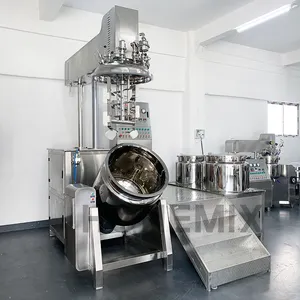 Máquina para hacer lociones de crema cosmética para la piel HONE, máquina mezcladora de crema, mezclador emulsionante al vacío, homogeneizador