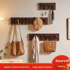 Appendiabiti <span class=keywords><strong>da</strong></span> <span class=keywords><strong>Parete</strong></span> Moderno in Legno Massello con <span class=keywords><strong>Design</strong></span> Creativo a Tasti di Pianoforte per Soggiorno e Ingresso - Product Image 2