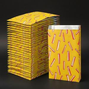 ถุงกระดาษคราฟท์เคลือบฟอยล์กันไขมันสำหรับบรรจุภัณฑ์อาหารแบบกำหนดเอง เช่น ฮอทดอก แซนวิช เบอร์เกอร์ ไก่ แฮมเบอร์เกอร์ - Product Image 5