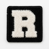 Écussons brodés logo brosse à dents pour vêtements, en fil acrylique et feutre, thermocollants ou à coudre, pour l'image de marque des vêtements