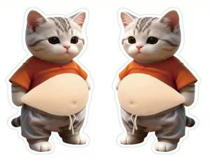 Juguete de Vinilo Creativo y Adorable de Shiba Inu, Cachorro con Gran Vientre, Juguete Antiestrés, Adhesivo Decorativo Anticolisión para Coche y Hogar, de Doble Uso - Product Image 6