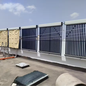 Piatto piatto evacuato tubo a vuoto di vetro collettore solare calore tubo scaldabagno termico per uso domestico per sistemi di piscina - Product Image 2