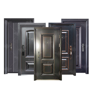 Portes de sécurité en métal <span class=keywords><strong>d</strong></span>'<span class=keywords><strong>occasion</strong></span>, vente chaude, renforcées, usine directe de Chine, portes en acier extérieures bon marché - Product Image 1