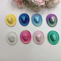 Vente en gros de nouveaux chapeaux décoratifs de haute qualité pour chiens et chats, mini chapeaux de cowboy néon, laser lumineux, accessoires de fête d'anniversaire, accessoires de poupée western