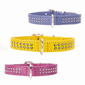 Collar de piel auténtica para perros y gatos pequeños y medianos, nuevo diseño, 2023 - Product Image 1