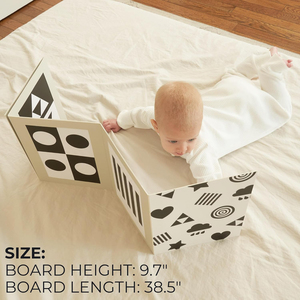 Montessori modelli di sviluppo sensoriale schede specchio ad alto contrasto pancia tempo giocattolo per <span class=keywords><strong>il</strong></span> bambino con grandi carte in bianco e nero - Product Image 5