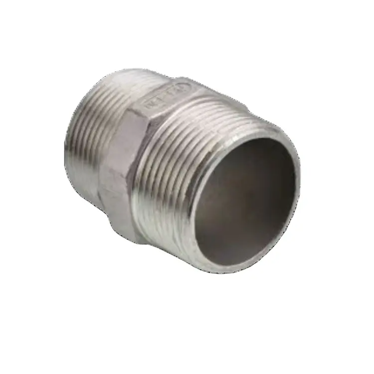 Pipe Connection Nipple Stainless Steel 304/316 280-Hexagon Nipple With Galvanizing Malleable Iron Pipe Fitting