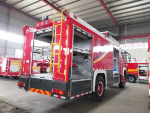 Camion de pompiers haute performance avec réservoir d'eau et pompe à incendie pour les interventions d'urgence municipales et la lutte contre les incendies routiers - Product Image 6