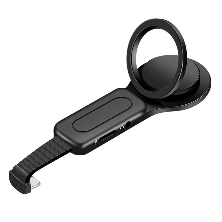 Новая одежда для маленькой девочки 2 в 1 быстрая зарядка наушников освещение аудио кабель-адаптер для Iphone с задняя крышка кольцо кронштейн со скобой