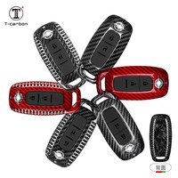 Housse de clé de voiture en Fiber de carbone T-carbon adaptée pour Nissan Tram Key Cover Accessoires de voiture décorés