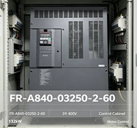 Variateur de fréquence Mitsubishi FR-A840-03250-2-60 110KW 380V Triphasé AC à contrôle vectoriel, multi-étapes 216A 590Hz, pour moteur CE