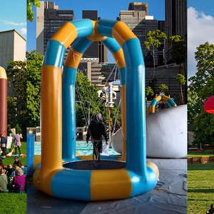 Nhà Máy bán hàng trực tiếp trẻ em và người lớn duy nhất <span class=keywords><strong>Bungee</strong></span> nhảy Inflatable <span class=keywords><strong>Bungee</strong></span> <span class=keywords><strong>Trampoline</strong></span> để bán - Product Image 3
