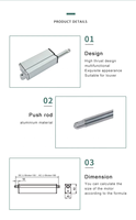 Ouvre-fenêtre électrique automatique moderne B40S en alliage d'aluminium, adapté aux hôtels et aux maisons d'hôtes