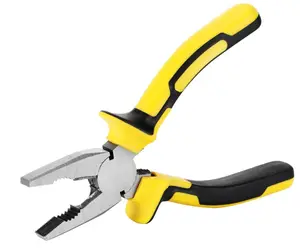 Combination Pliers 8'' Machined Extra Strength Gripping Jaws - Heavy Duty Side Cutting Pliers for wire and cables