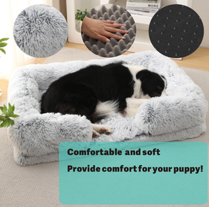 Cama de felpa suave para perros estilo Cuddler multicolor para perros interior cómodo descanso y Siesta suministros para mascotas para perros - Product Image 2