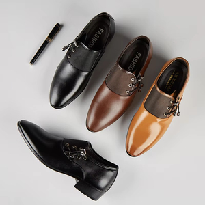 Botas Chelsea de Couro Artesanal com Bico Fino, Slip-on, Cano Curto com Laterais Elásticas, para Uso Profissional em Negócios e Festas - Product Image 2