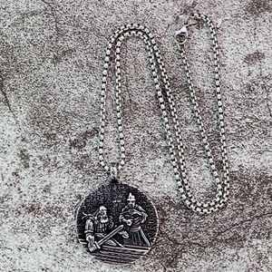 Ciondolo Bjorn Ironside Figlio di Ragnar Lothbrok, Collana Vichinga in Acciaio Inossidabile, Ciondolo Vintage da Guerriero Norreno - Product Image 3