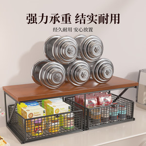 Office Organizer <b>Desktop</b> Storage Rack 2 Tier Metal Drawer Cabinet For Office Kitchen Bedroom Bathroom Storage - Product Image 3