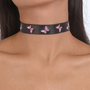 Hebilla gargantilla collar Punk cadena Cosplay Goth joyería mujer Y2K PU cuero gargantilla Collar - Product Image 6