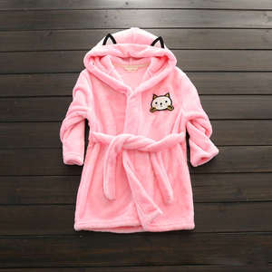 <span class=keywords><strong>Accappatoio</strong></span> Termico in Morbido Flanella Autunno Inverno per Bambini, Set Pigiama Lungo e Spesso per Ragazzi e Ragazze - Product Image 4