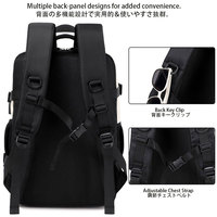 Fuliya - Mochila de Viaje Personalizada para Hombre y Mujer, Gran Capacidad, Impermeable, para Ordenador Portátil, para Vacaciones, Viajes de Negocios