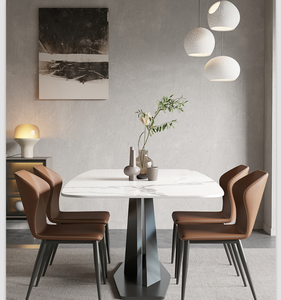 Ghế Dài Bàn Gỗ Đá Phiến Thiết Kế Hiện Đại Bộ Đồ Nội Thất Phòng Ăn Bằng Kim Loại Mesa - Product Image 2