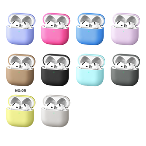 Cover morbida in Silicone per Apple per AirPod 4 generazione di spessore per auricolari antiurto custodia pura pianura per <span class=keywords><strong>Airpods</strong></span> 4 modello - Product Image 1