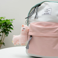 Mini porte-clés en peluche alpaga mignon, porte-clés en peluche personnalisé bon marché