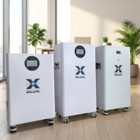 Batterie au lithium LiFePO4 empilable 10-20KWH avec BMS, protection IP65, système haute tension 48V AC pour stockage d'énergie solaire