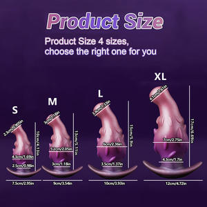 Plug anal géant Grand plug anal en silicone Fantasy Monster Dildo Wearable Prostate Plug <span class=keywords><strong>Big</strong></span> Soft Buttplug - Product Image 4