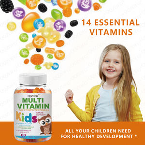 LDJ özelleştirilmiş çocuklar Multivitamin Gummies 60 çiğneme vitaminleri C D E B karmaşık çinko iyot 2 + yıl bağışıklık kemik destek yetişkinler - Product Image 5