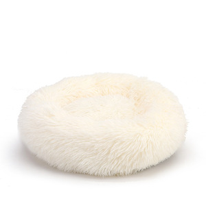 New Style Super <span class=keywords><strong>Soft</strong></span> Hunde kissen Runde Wasch bare Plüsch Flauschige Donut Hund Katzen haus Samt matten Sofa Hund Tragbares Haustier bett - Product Image 5