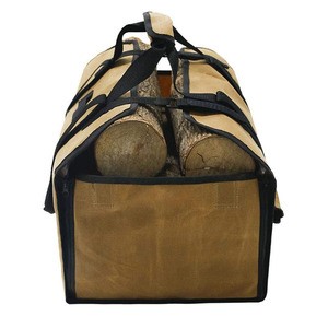 Autonomy Firewood Storage Bag Oxford Cloth Portable Outdoor Camping Log Carrier Khaki Brown Military Green - Product Image 4