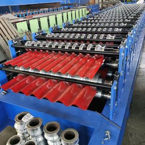 Цинковая гофрированная Плитка Кровельная стальная листовая прокатная машина для строительного материала - Product Image 2