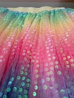 Jupe tutu à paillettes arc-en-ciel Robes de danse de princesse pour filles Enfants