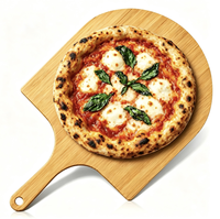 Pelle à pizza en bambou, spatule à pizza en bois, pelle à pizza avec manche, planche à pizza en bambou pour four, plateau de service pour pizza
