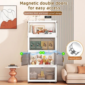 Armadio Pieghevole a <span class=keywords><strong>Doppia</strong></span> Porta in PP, Grande Capacità, Salvaspazio, Organizzatore <span class=keywords><strong>Mobile</strong></span> per Camera da Letto, Soggiorno, Vestiti e Giocattoli - Product Image 6