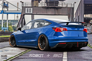 ชุดแต่ง ZNDR Tesla Model 3 RT รุ่นใหม่ ประกอบด้วยกันชนหน้า/หลัง สเกิร์ตข้าง ฝากระโปรงหน้า ดิฟฟิวเซอร์หน้า ติดตั้งแบบขันสกรู - Product Image 3