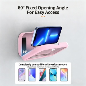 Retráctil 360 °   Soporte Giratorio para Teléfono Móvil con Certificación IPX6 a Prueba de Agua, para Cocina y Baño, Antivaho y con Pantalla Táctil Suave, Estuche de Almacenamiento para Teléfono - Product Image 5