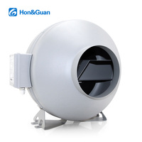 Kipas Sentrifugal Inline AC 150mm Tekanan Statis Tinggi Motor Rotor Luar IP44 Tegangan Lebar untuk Sistem Udara Tahan Tinggi