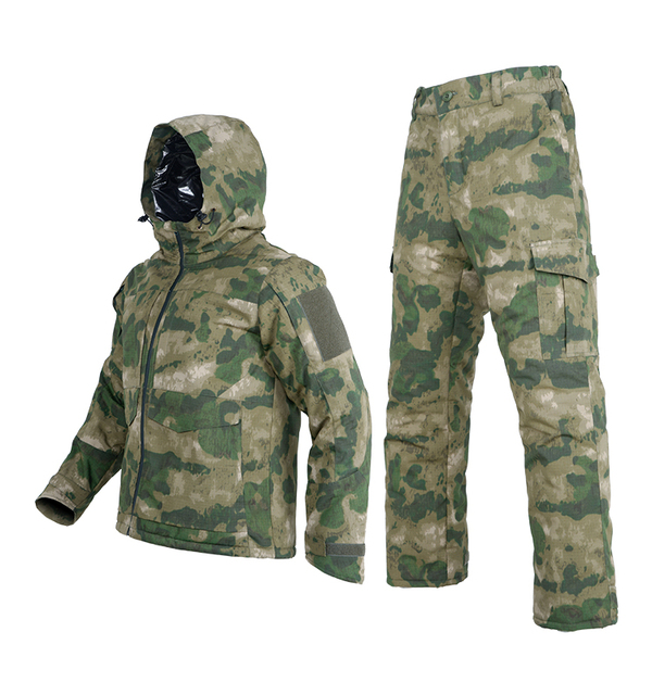 Hot Russian Winter Camouflage Suit Waterproof Tactical Combat Uniform Sandwich Cotton