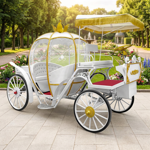 Luxury Cinderella Carriage <b>Princess</b> Horse Drawn Carriage for Sale White Wedding Carriage Manufacturers - Product Image 1