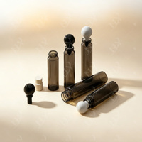 Flacon compte-gouttes en verre dépoli de 1,5/2 ml avec bouchon à bille pour huiles essentielles, huiles de massage, échantillons de parfum, cosmétiques vides, personnalisable avec logo