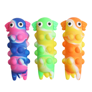 Jouet Popit anti-stress à bulles sensorielles pour enfants, sans BPA, en silicone, motif dinosaure tendance, pour filles - Vente flash - Product Image 1